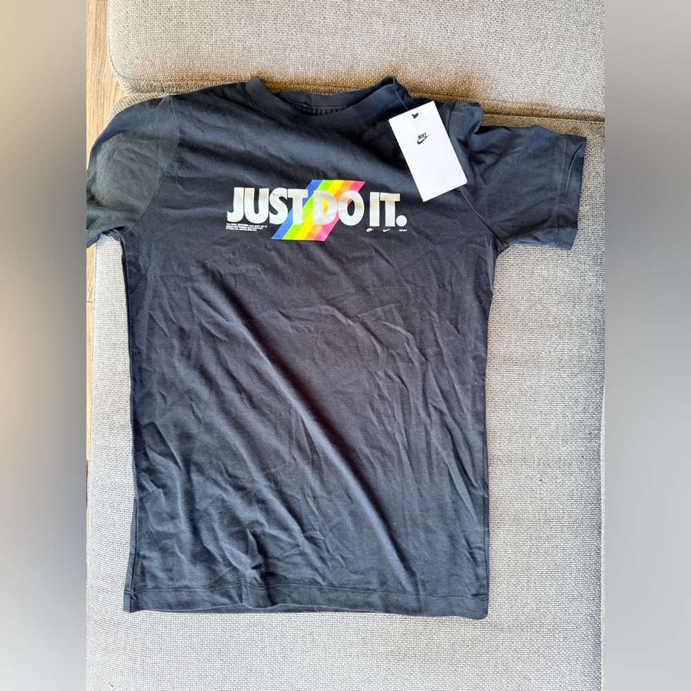 Nike Kids Dark Gray 'Just Do It' T-Shirt